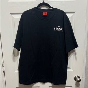 Stylish Black Tee with Graphic Design